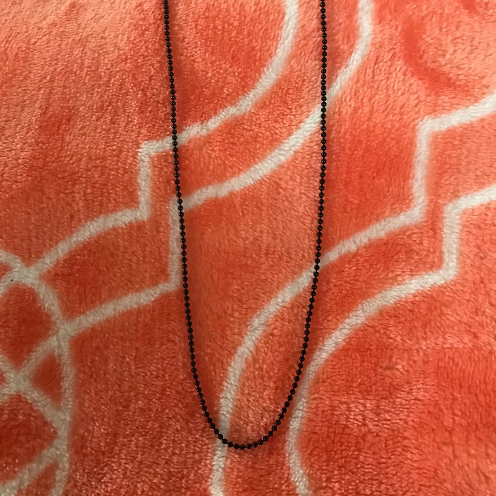 Black Ball Origami Owl Chain 28”